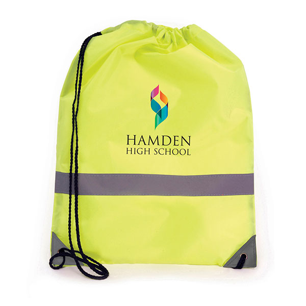 Q167 Celsius Hi Vis Drawstring Bag - Full Colour