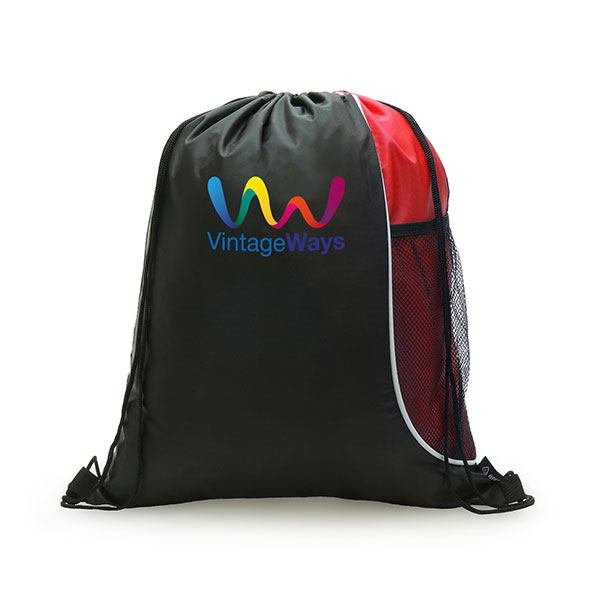 M127 Recycled 210D rPET Drawstring Bag - Full Colour