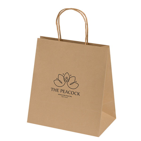 Q051 Ashdown Mini Natural Kraft Paper Gift Bag - Full Colour