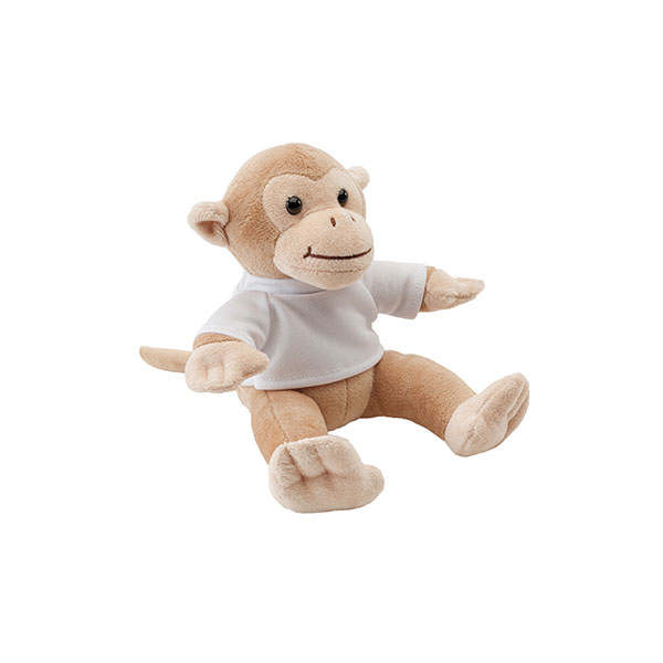 Q143 Plush Monkey Shaped Toy with T-Shirt