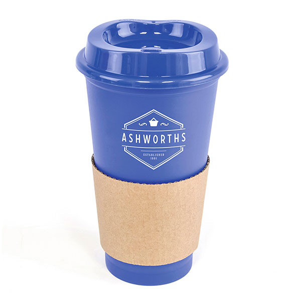 K018 Plastic Cafe Takeaway Mug