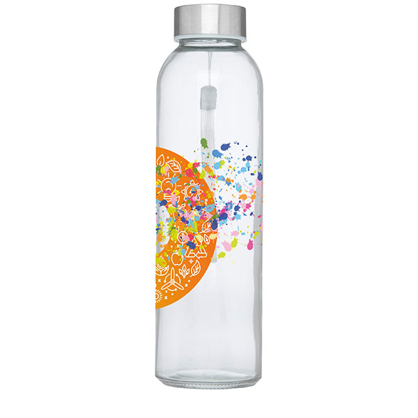 L026 Bodhi Glass Bottle - Full Colour