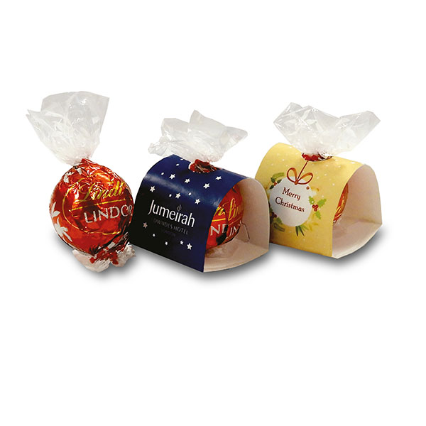 L107 Lindor Truffle In Personalised Card Sleeve