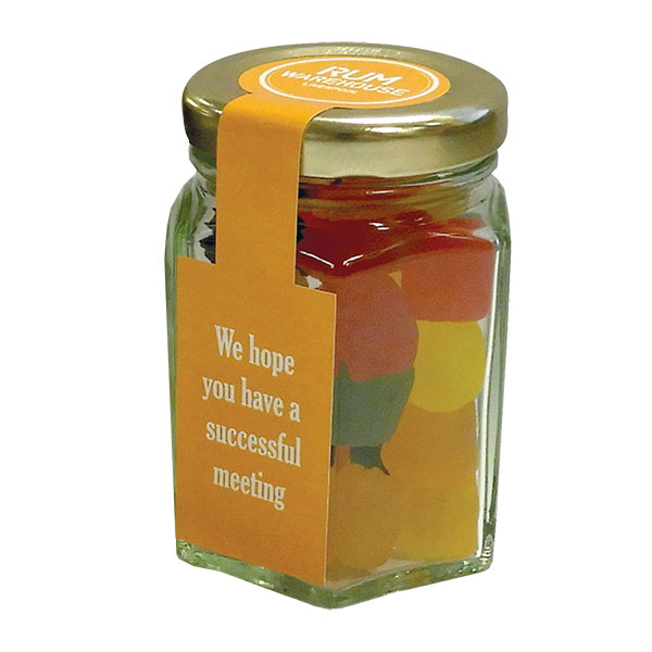 J124 Hexagonal Sweet Jar