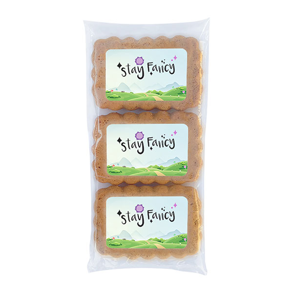 J127 Trio of Gingerbread Cookies with Edible Label