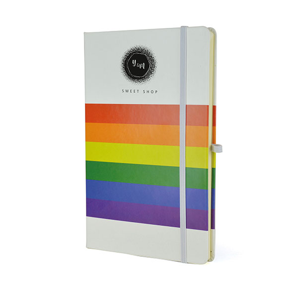 M073 A5 Rainbow Mole Notebook - Spot Colour