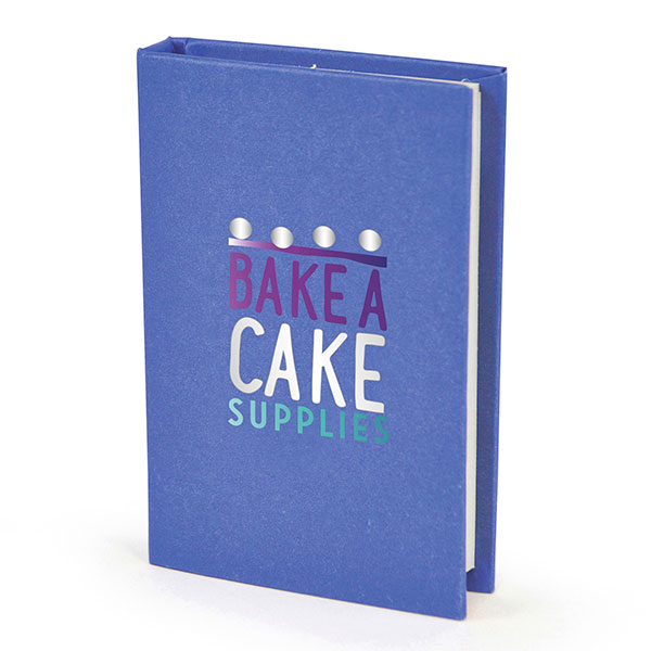 N140 Small Hard Back Sticky Notebook - Full Colour 