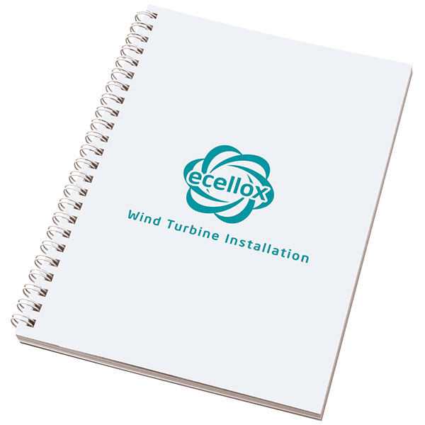 Q127 A5 Wiro-Smart Card Cover Notepad - Spot Colour