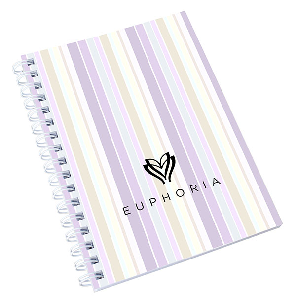N144 A6 Wiro Smart Card Cover Notepad - Full Colour