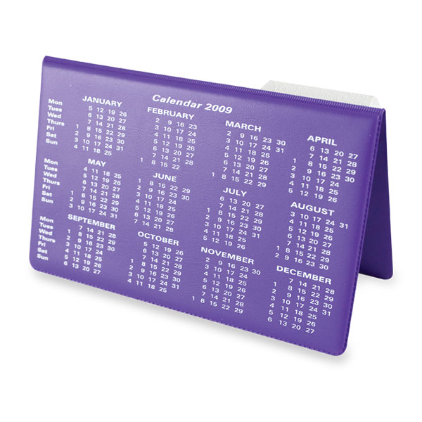 H018 Vinyl Desk Easel Calendar - 1 Colour