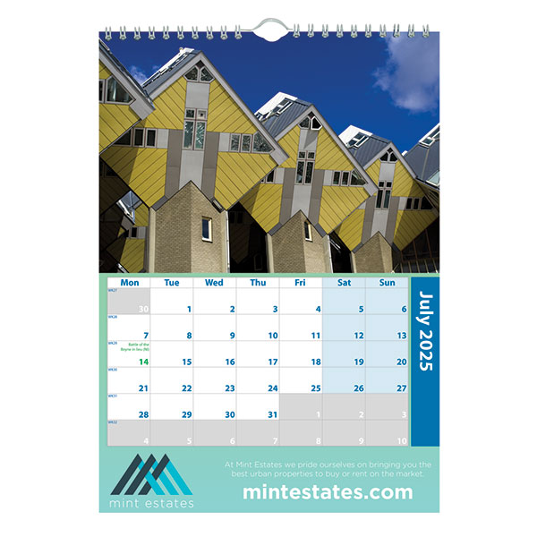 N151 A4 Portrait Wall Calendar