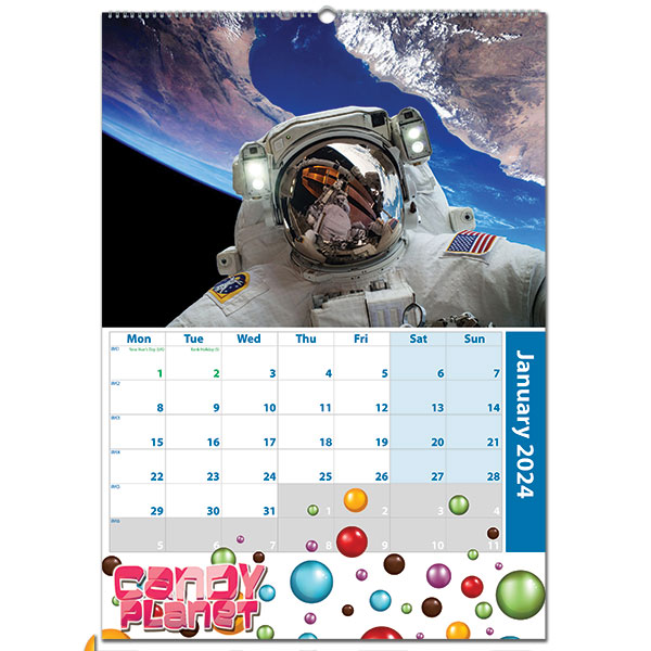 M075 A2 Portrait Wall Calendar-Full Colour 