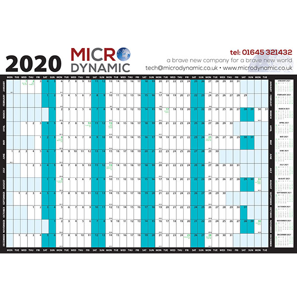 H019 A0 Wall Planner
