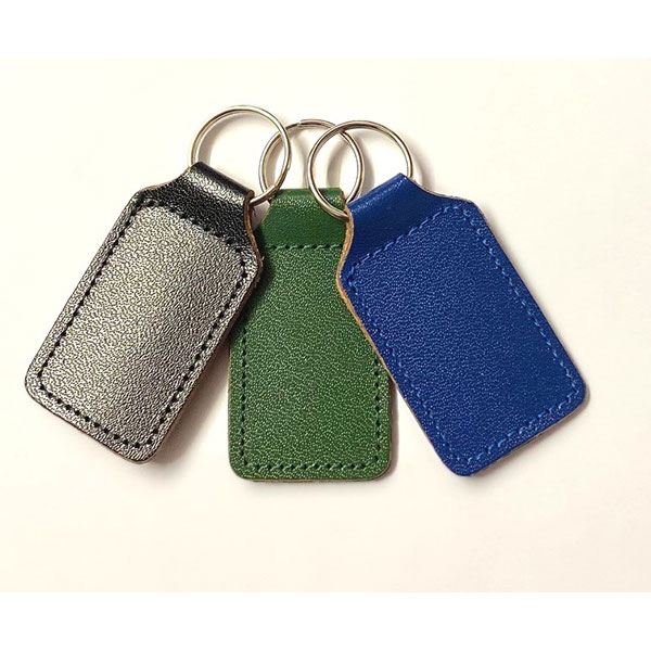 H076 Recycled Leather Key Fob