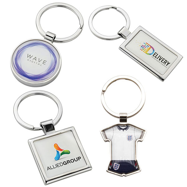 Q031 Domed Metal Key Ring
