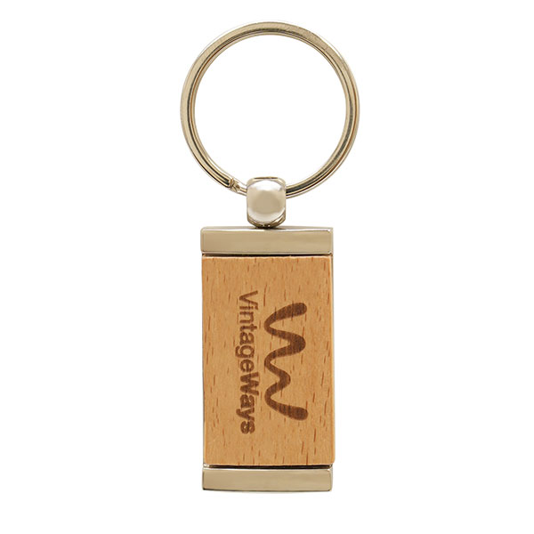 M093 Bamboo Panel Key Ring