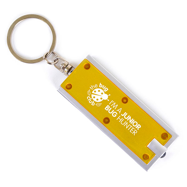 N041 Dhaka 1 LED Torch Key Ring - Spot Colour