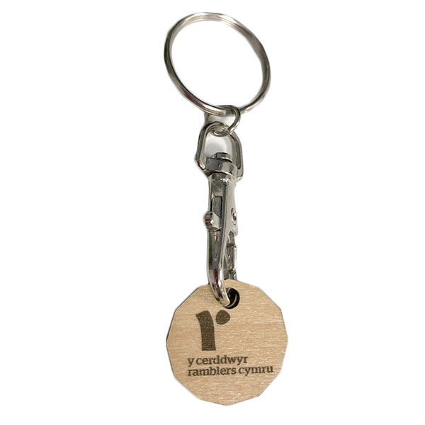 J079 Wooden Trolley Token 