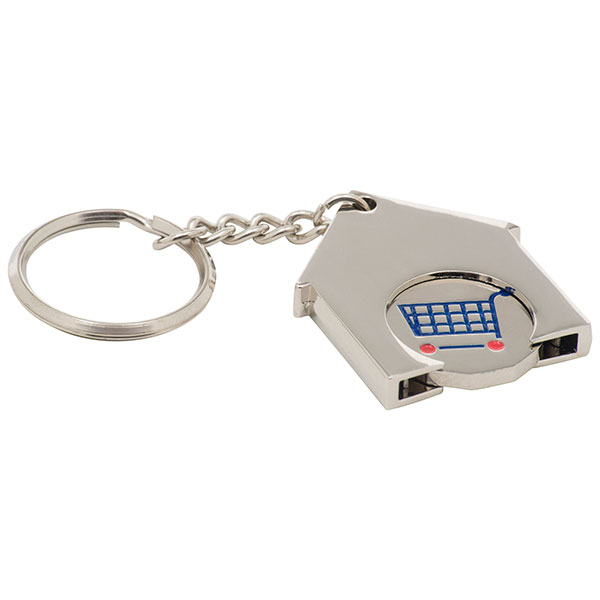 N035 House-Shaped Trolley Token Key Ring