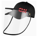 PPE  Breathable Poly Twill Cap with Detachable Visor