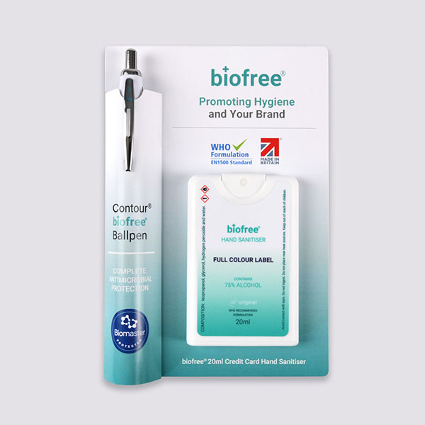 PPE  biofree Duo - Contour Pen and Hand Sanitiser