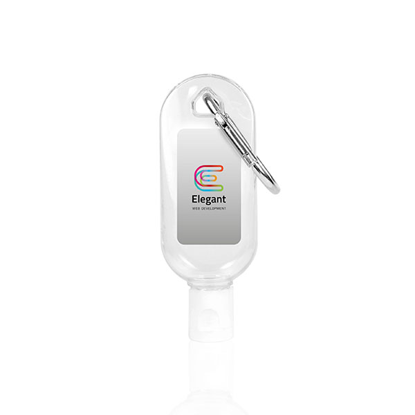 L092 30ml Hand Sanitiser with Carabiner Clip 