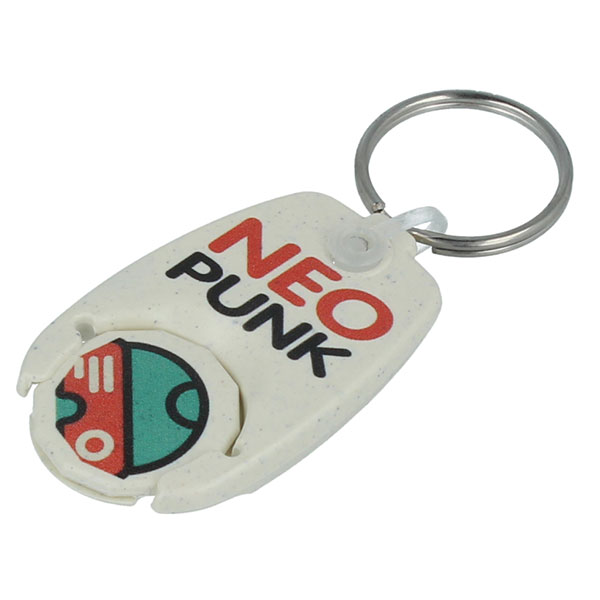 M096 rHIPS.b Pop Trolley Coin Key Ring - Full Colour 