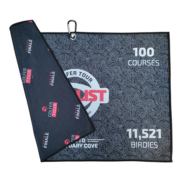 Q148 Waffle Tri-Fold Golf Towel