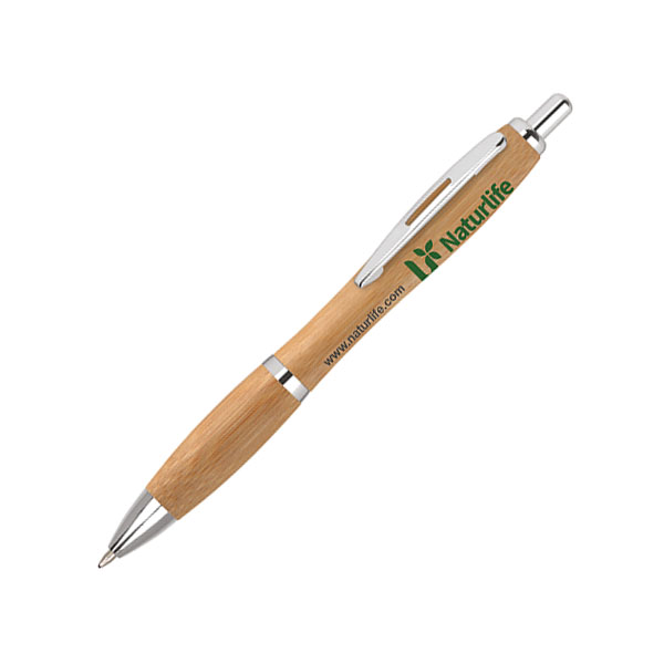 M055 Contour Bamboo Ballpen - Spot Colour