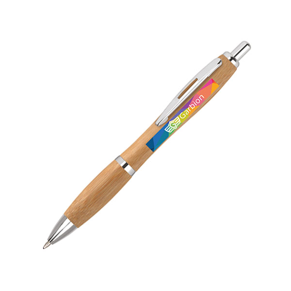 M055 Contour Bamboo Ballpen - Full colour