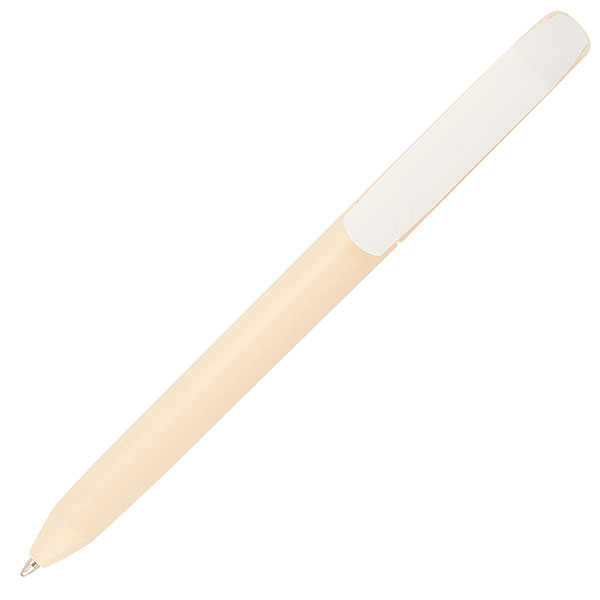 H040 Maxema Pure Soft White Clip Ballpen