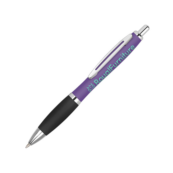 K055 Contour Metal Soft Ballpen - Full Colour