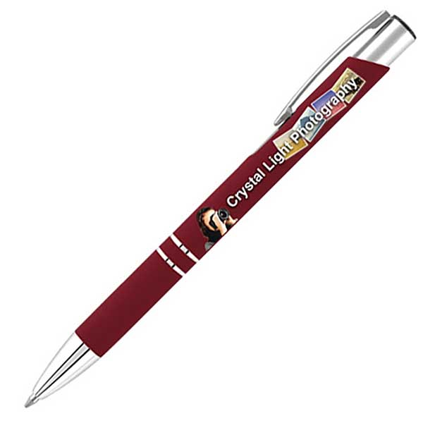 Q112 Electra Classic Soft Feel Recycled Ballpen - Full Colour