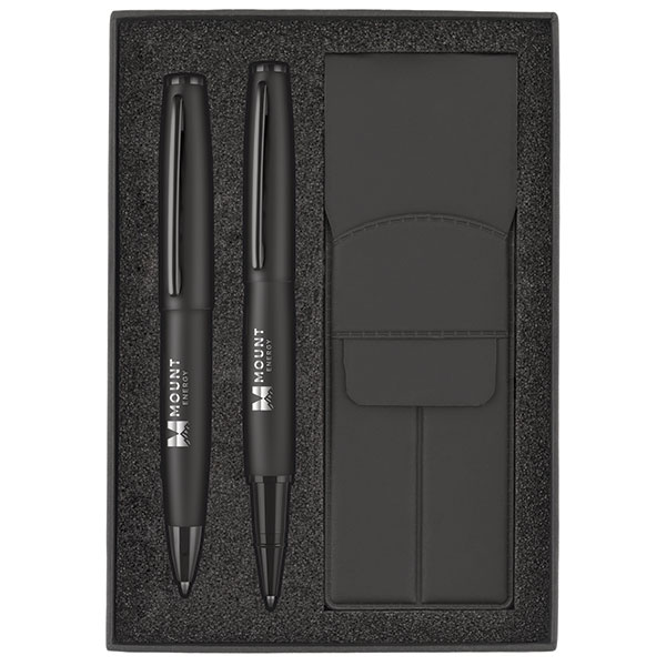 N118 Fabium Soft Feel Ballpen & Rollerpen Gift Set