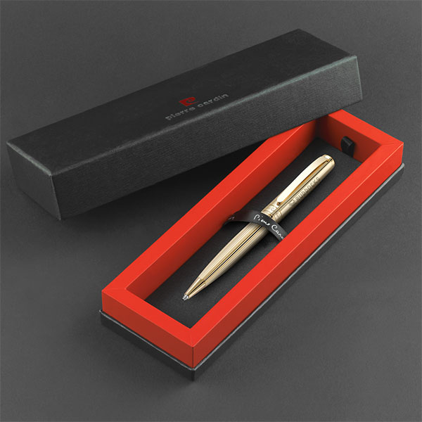 Q104 Pierre Cardin Lustrous Rollerpen With PB17 Box - Gold
