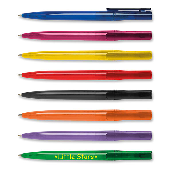 N131 Montreux Transparent Ballpen - Spot Colour