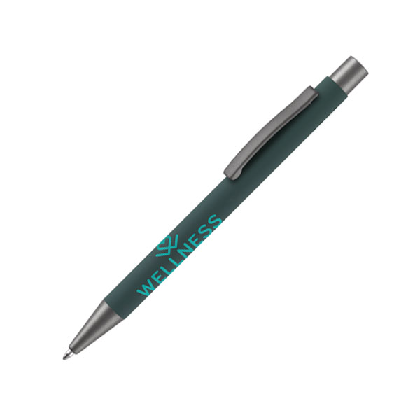 Q107 Ergo Soft Feel Recycled Ballpen - Spot Colour