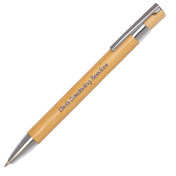 Q113 Bamboo Retro Ballpen - Spot Colour