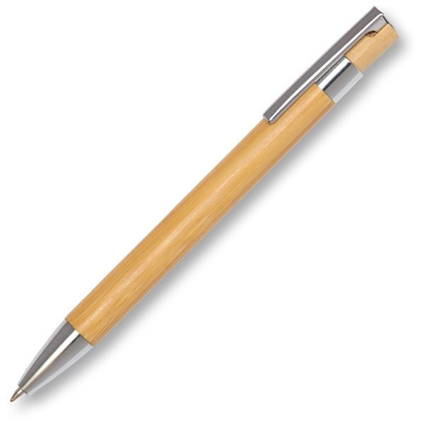 Q113 Bamboo Retro Ballpen - Full Colour