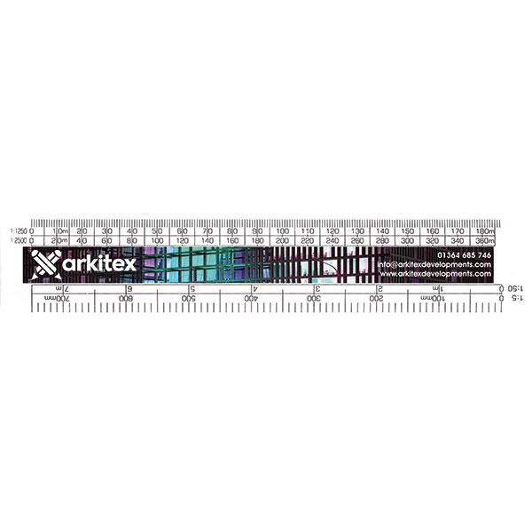 M063 15cm Architect's Scale Rule - Full Colour