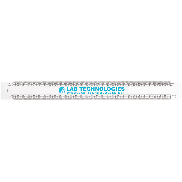 M063 30cm Architect's Scale Rule - Spot Colour