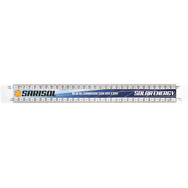 N139 30cm Architect's Scale Rule - Full Colour
