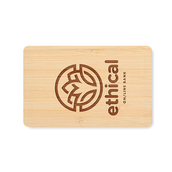 K095 RFID Anti-Skimming Card in Bamboo Case