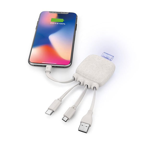 J071 Xoopar Wheat Octopus Booster 3000mAh Powerbank