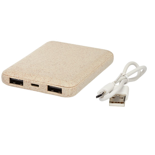 M085 Asama 5000mAh Wheatstraw Powerbank - Spot Colour