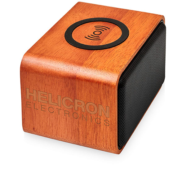 J063 Avenue Heartwood Speaker and Wireless Charging Pad