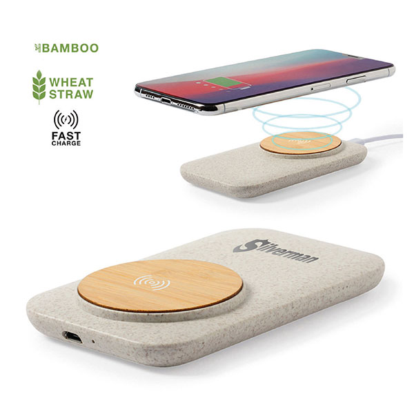 J068 Natureline WheatStraw Wireless Charger