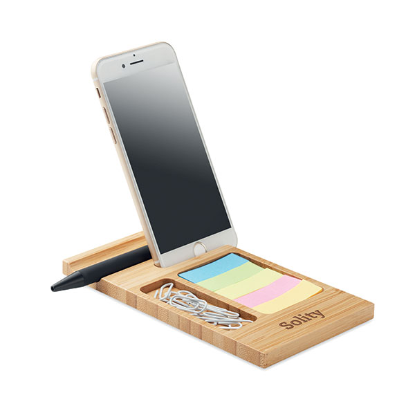 L083 Bamboo Desk Phone Stand