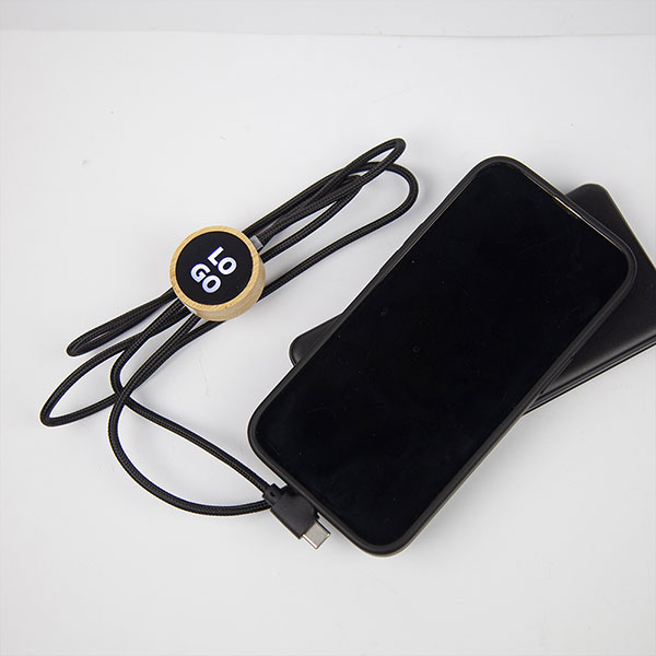 Q013 Bamboo Multi Cable with LED