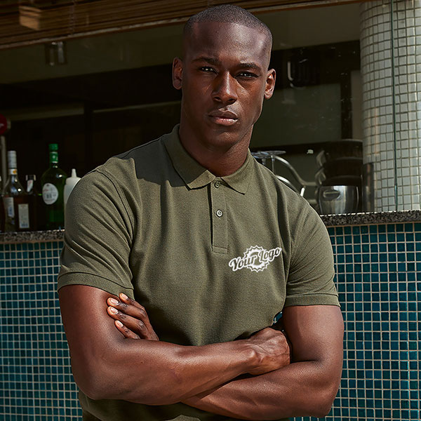 P158 B&C Mens Organic Inspire Polo